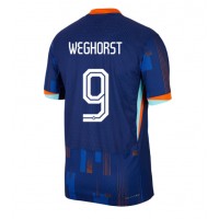 Fotballdrakt Herre Nederland Wout Weghorst #9 Bortedrakt EM 2024 Kortermet